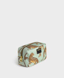 Wouf - Emerald Leopard Toiletry Bag