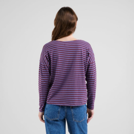 Dedicated - Top Humledal Stripes Fig/Purple