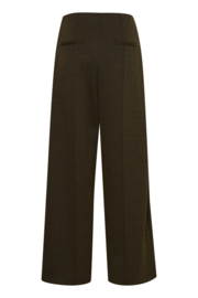 Ichi - Kate Jacquard Pants Lizard Herringbone