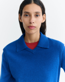 Thinking Mu - Khalida Knitted Sweater Klein Blue