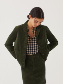 Nice Things - Velvet Jacket moss green