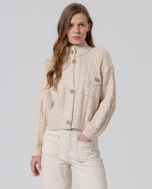 Surkana - Oversized Cable Cardigan Offwhite