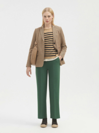 Nice Things - Elastic Back Wide Pants English Green