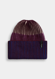 Selfhood - Rib Block Beanie Burgundy