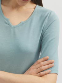 Nice Things - Rib T-shirt light blue