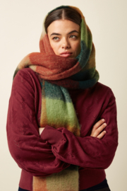 King Louie - Check Scarf Multi green
