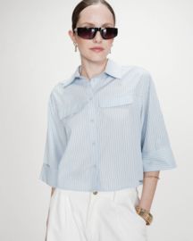 Grace & Mila - Vita Cropped Denim Shirt