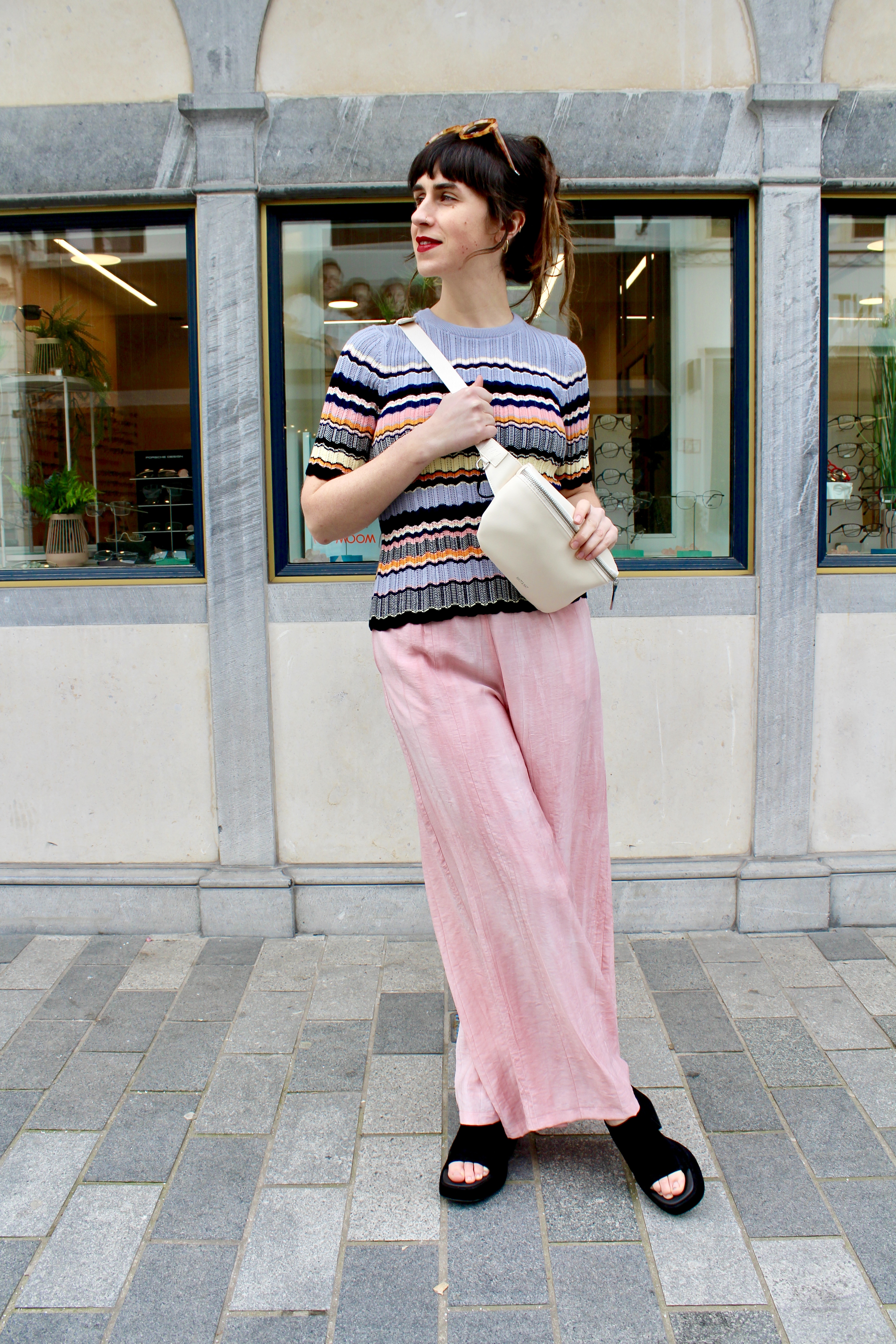 Traffic People - Sunkissed Wide Boy Trousers Pink