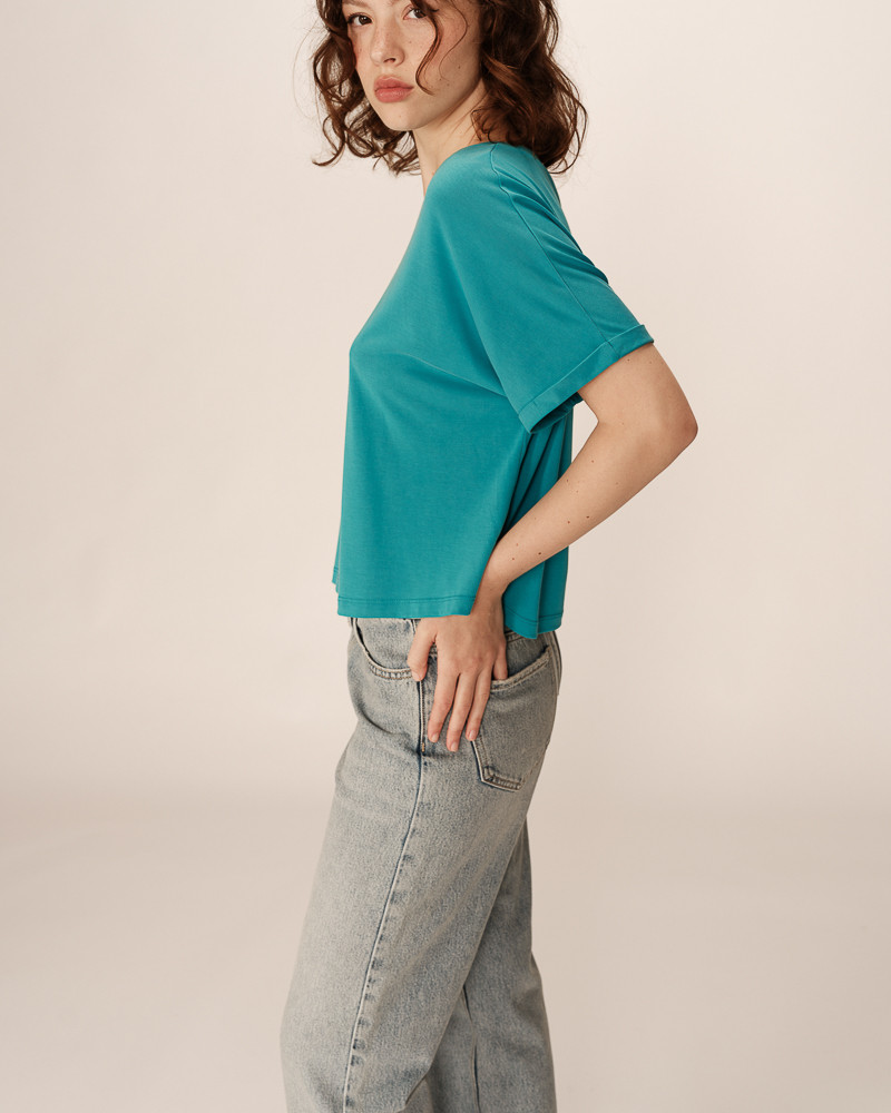 Grace & Mila - Parma Top Aqua