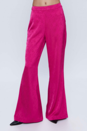Wild Pony - Fluid Suit Pants in Pink Jaquard