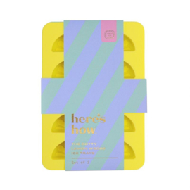 Here's How - The Dotty Citrus Ice Wedges Tray Yellow+Green