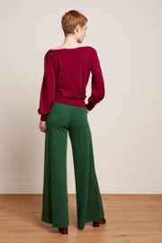 King Louie - Border Palazzo Pants crepe forest green