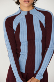 SKFK - Anuket Top Burgundy/Blue