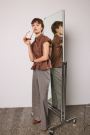 Ichi - Kate Woolley Pants brown checks
