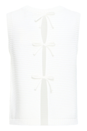 Ichi - Dotties Waistcoat White