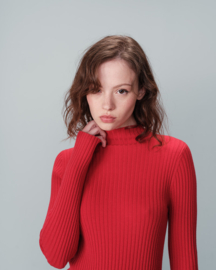 Grace & Mila - Nara mitten sleeve sweater Red