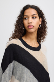 Ichi - Kamara Pullover Black Striped