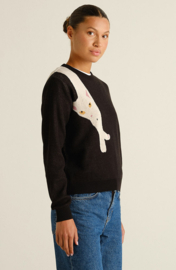 Dedicated - Sweater Arendal Long Cat Black