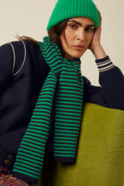 King Louie - Small Stripe Scarf meadow green