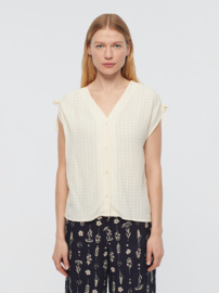 Nice Things - Textured Viscose Top Ecru