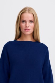 Ichi - Boston Midsleeve Sweater 3 Medieval Blue