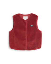 Thinking Mu - Jay Fleece Vest warm red