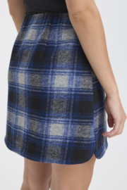 Ichi - Wooly Check Skirt