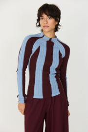 SKFK - Anuket Top Burgundy/Blue