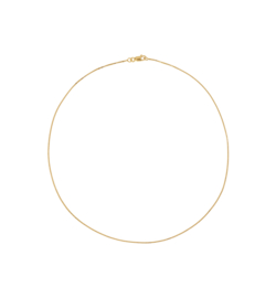 Anna + Nina - Anchor Plain Necklace Short Silver Goldplated