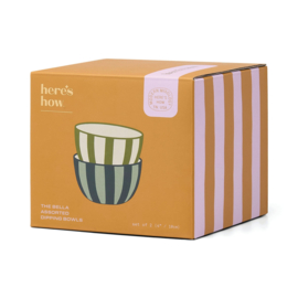 Here's How - The Bella Dipping Bowls Blue/Khaki
