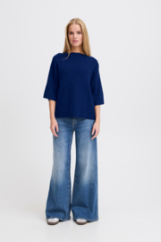 Ichi - Boston Midsleeve Sweater 3 Medieval Blue