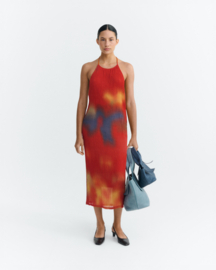 Thinking Mu - Flowers Pleated Miriam Dress