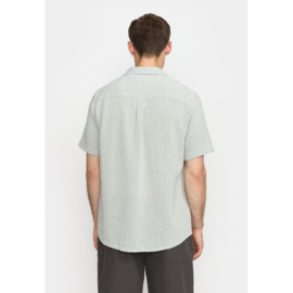 Revolution - Short Sleeved Cuban Shirt blue