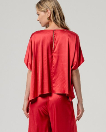 Surkana - Cape Style Satin Blouse