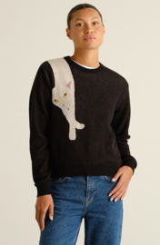 Dedicated - Sweater Arendal Long Cat Black