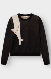 Dedicated - Sweater Arendal Long Cat Black