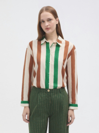 Nice Things - Multistripe Print Shirt