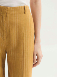 Nice Things - Pinstripe Yellow Trousers