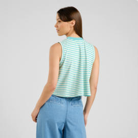 Dedicated - Top Namsos Stripes Pool Blue