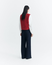 Thinking Mu - Jay Fleece Vest warm red