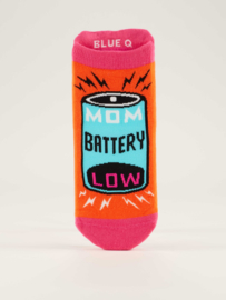 Sneaker Socks - Mom Battery Low