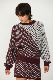 SKFK - Iluna Sweater Burgundy