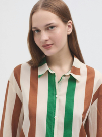 Nice Things - Multistripe Print Shirt