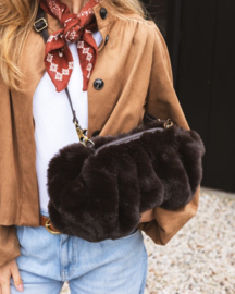 Chabo - Freddie Fake Fur Bag Chocolate