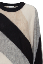 Ichi - Kamara Pullover Black Striped