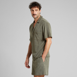 Dedicated - Terry Shirt Marstrand Vetiver green