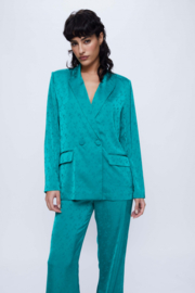 Wild Pony - Fluid Blazer in Blue Jaquard