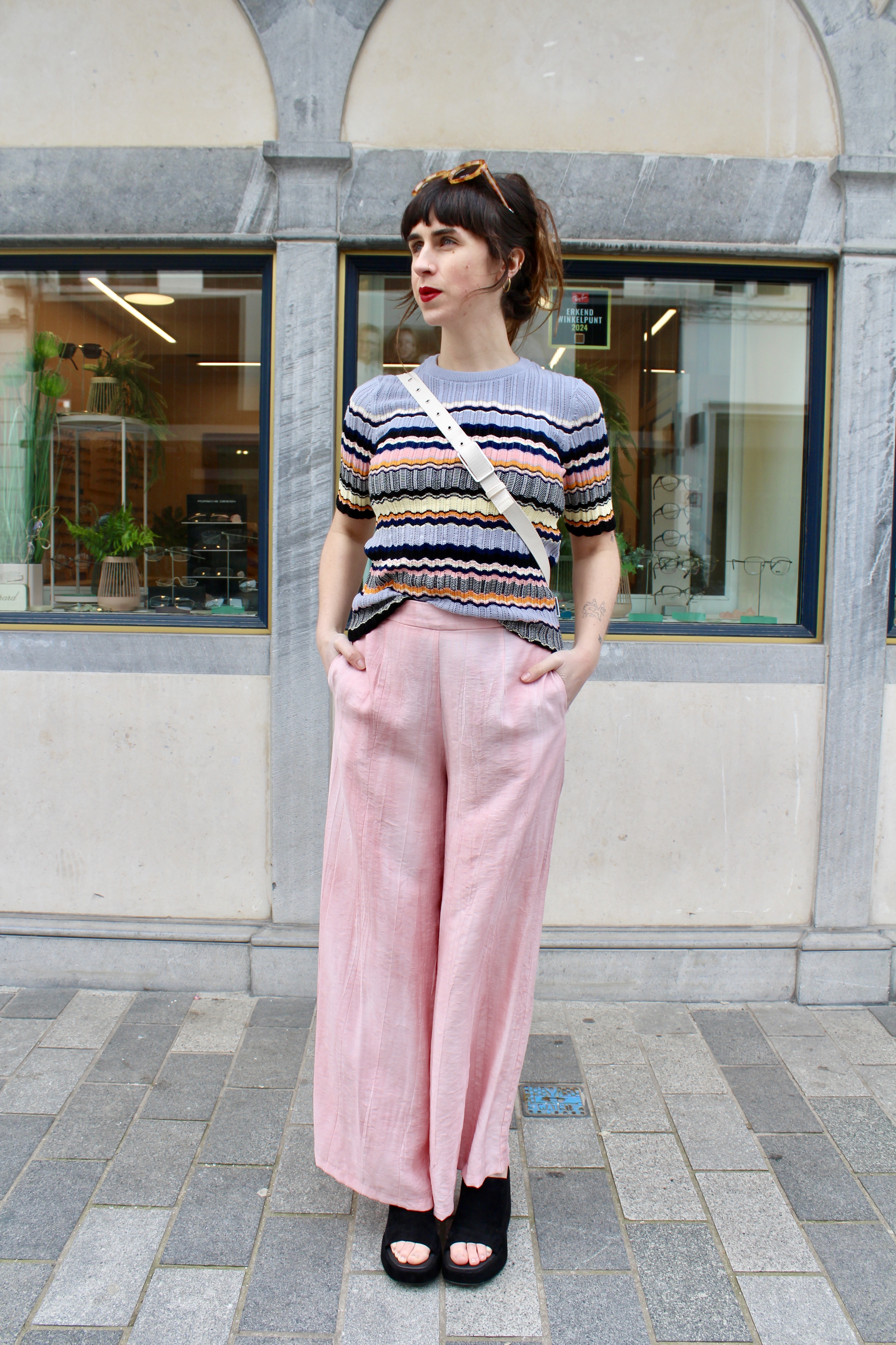 Traffic People - Sunkissed Wide Boy Trousers Pink