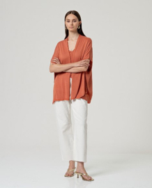 Surkana - Short Sleeved Cardigan with lurex