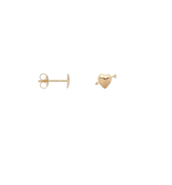 Anna + Nina - Single Cupid Stud Earring Gold Plated